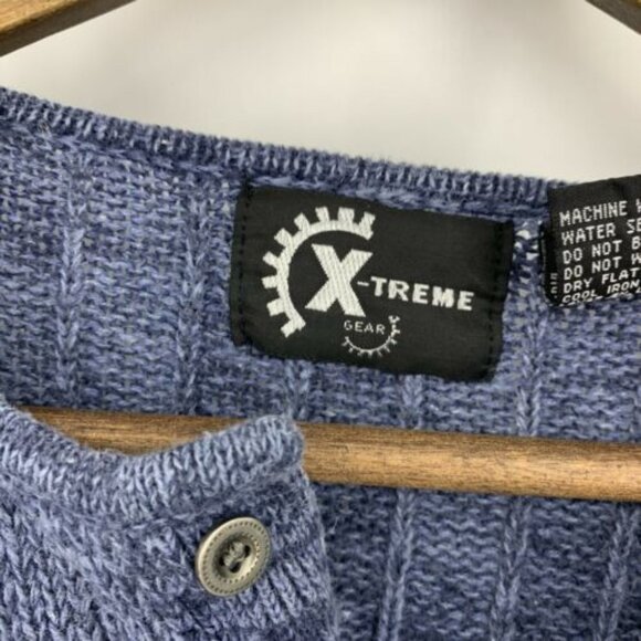 X-treme gear 6 Button Henley Long Sleeve Sweater - Picture 3 of 7